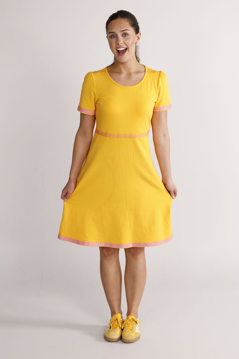 Pauline yellow and pink dress