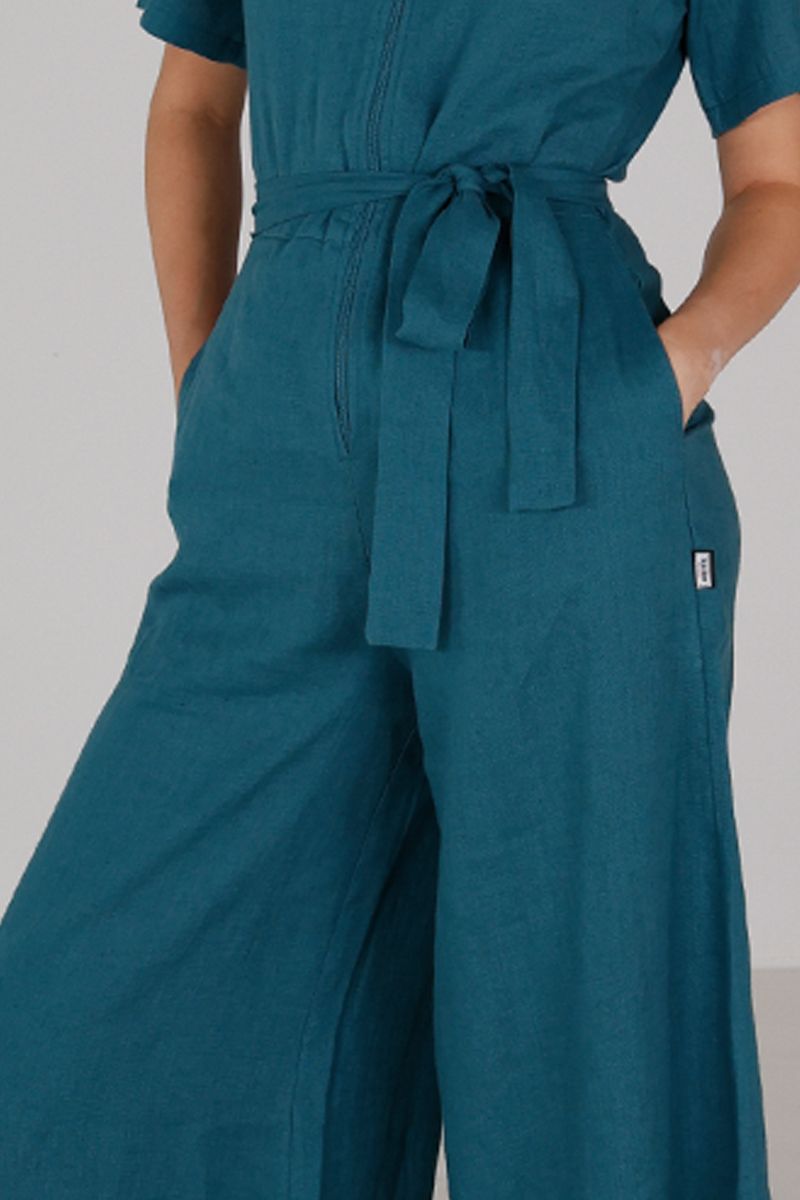 Laura petrol jumpsuit