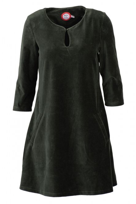 Main Image Margrete combo green babycord tunic