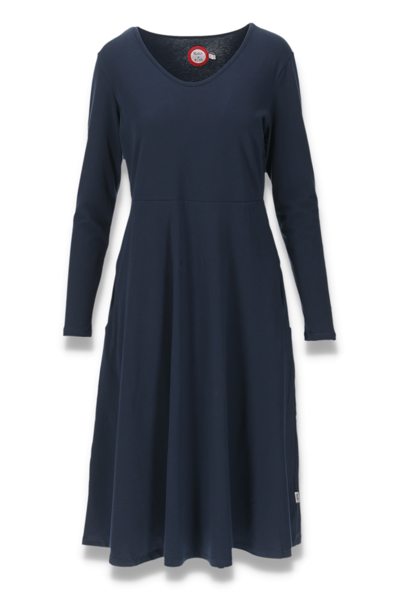 Runa navy blue basic dress