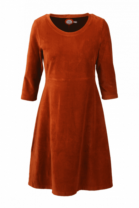 Main Image Elli dress babycord rust