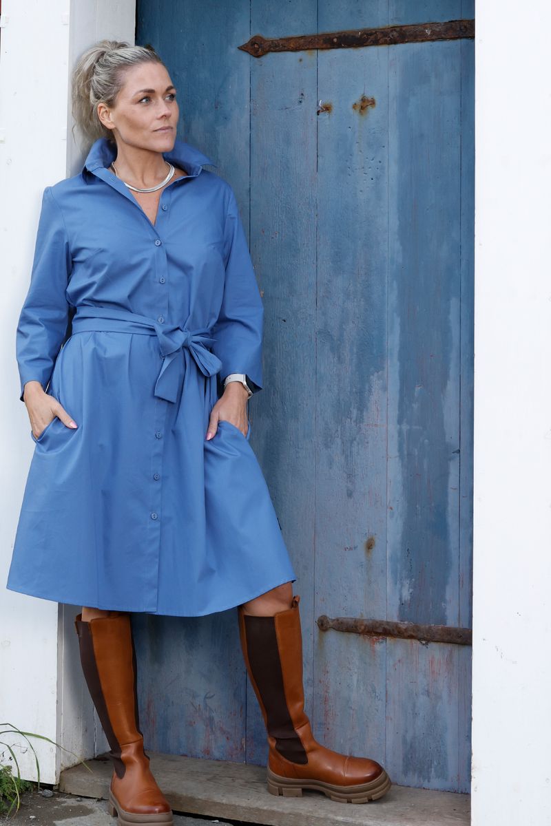 FRØYDIS jeansblue shirtdress