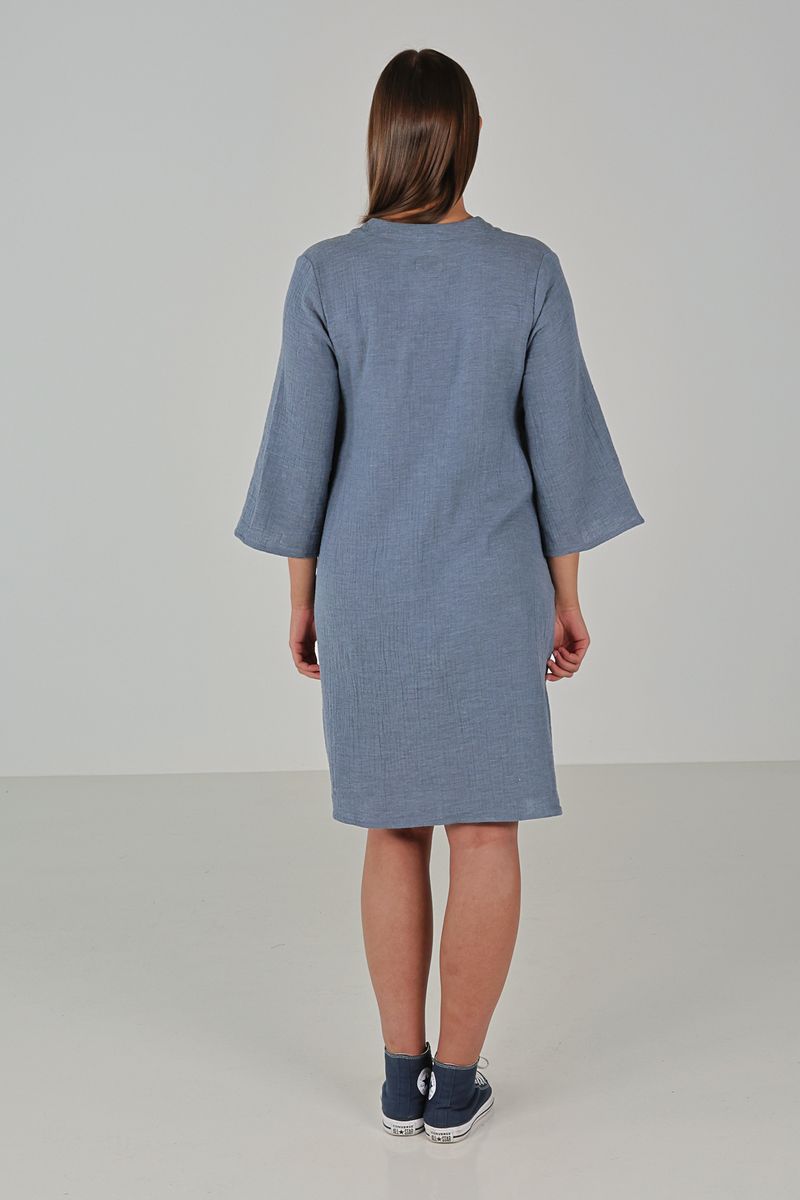 VIGDIS jeans blue melange shirtdress