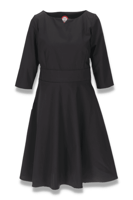 Main Image Tina black elegant dress