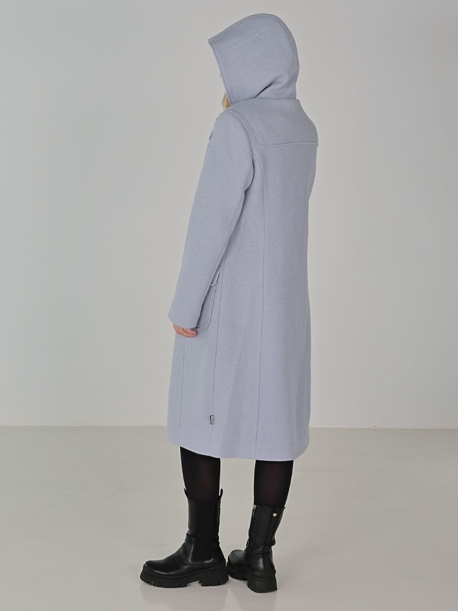 Idunn Duffel coat light blue wool