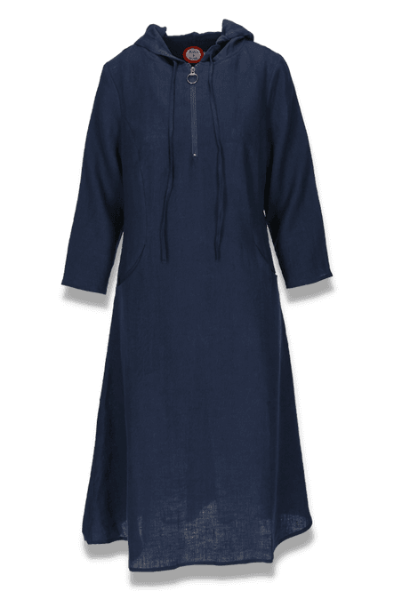 Main Image Berta navyblue sporty linendress