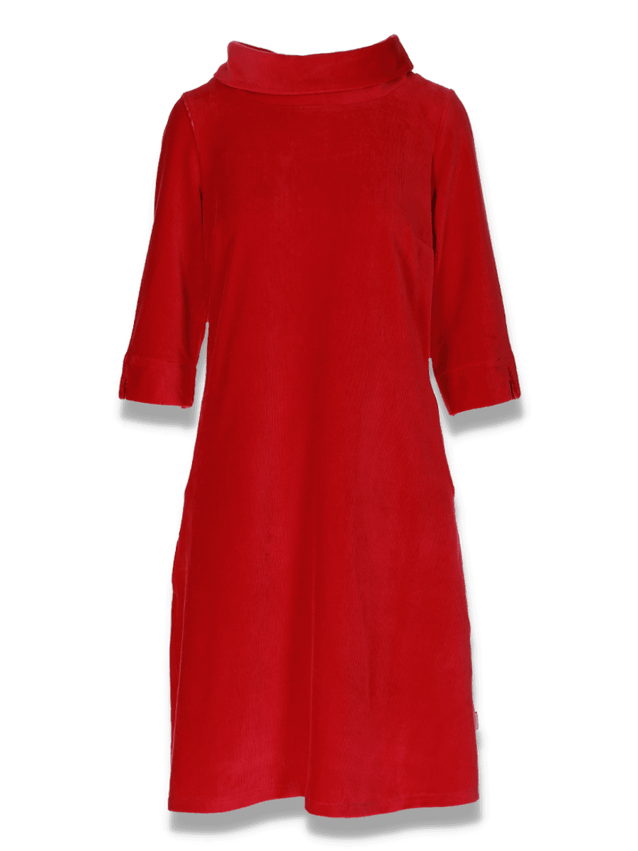 Sanna red dress in velvet