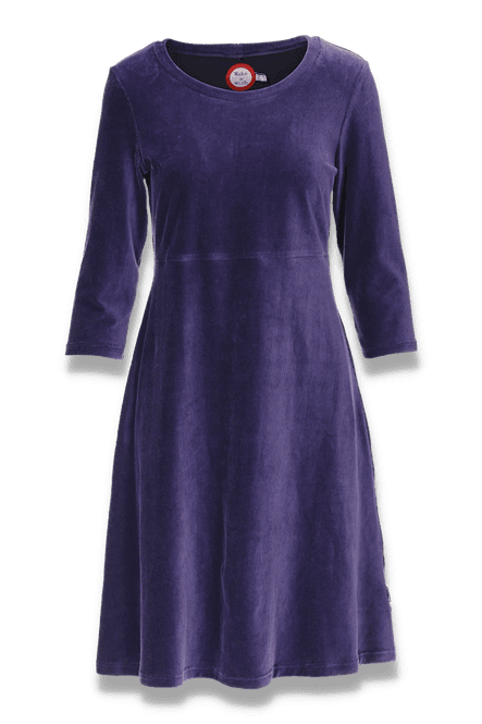Main Image Elli dark violet dress babycord 