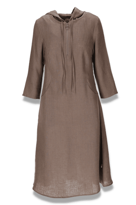 Main Image Berta wood sporty linendress