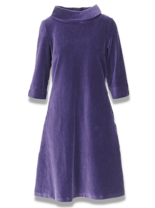 Main Image Sanna violett dress in velvet