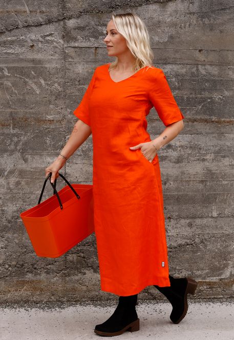 Main Image Gyda orange linendress